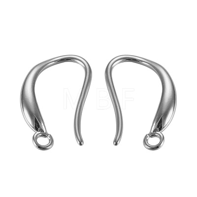 Brass Earring Hooks KK-G365-15P-1