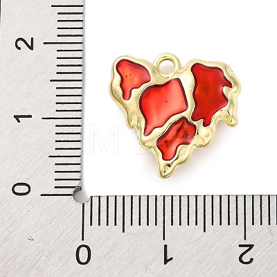 Alloy Enamel Pendants FIND-U024-02G-01-1