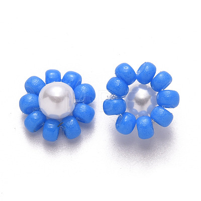 Glass Seed Beads Charms FIND-R086-05H-1