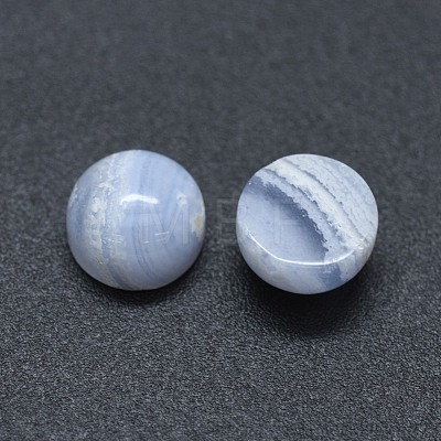 Natural Blue Lace Agate Cabochons G-G795-06-01B-1