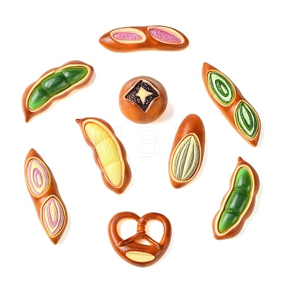 40Pcs Resin Cabochons RESI-CJZ0001-08-1