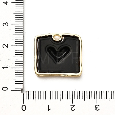 Alloy Enamel Pendants FIND-A051-09A-01G-1