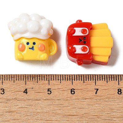 Opaque Resin Imitation Food Decoden Cabochons RESI-H164-07-1