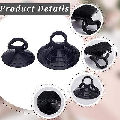 Gorgecraft 32Pcs 2 Style PVC Car Glass Windshield Sunshade Suction Cups FIND-GF0005-64B-1