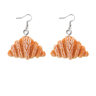 Resin Food Model Dangle Earrings PW-WGD1124-04-1