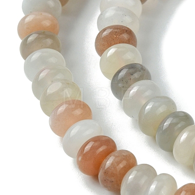 Natural Multi-Moonstone Beads Strands G-A092-F03-03-1