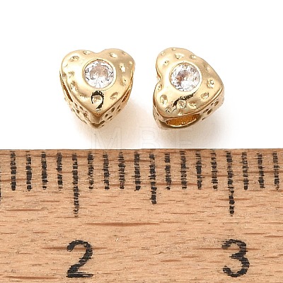 Brass Micro Pave Cubic Zirconia KK-Q001-03G-02-1