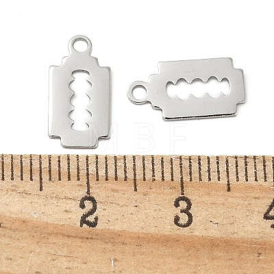 304 Stainless Steel Charms STAS-L080-460P-1