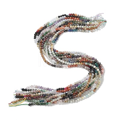 Natural & Synthetic Mixed Gemstone Beads Strands G-D080-A01-01-1