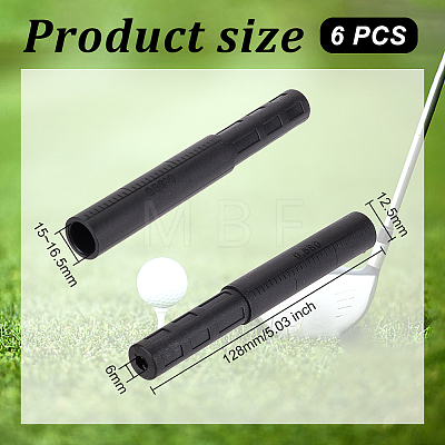 Carbon Fiber Golf Shaft Extension Extender Joint Accessories AJEW-WH0502-12-1