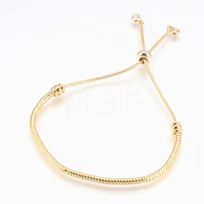 Adjustable Brass Bolo Bracelets BJEW-P218-05-1
