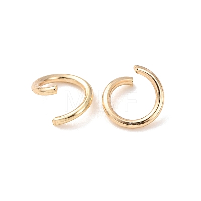 Brass Open Jump Rings KK-G604-08G-26-1