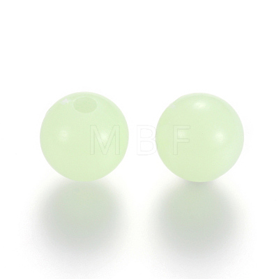 Luminous Acrylic Round Beads LACR-R002-5mm-01-1