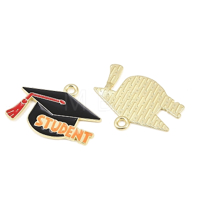 Alloy Enamel Pendants ENAM-L055-01B-01-1