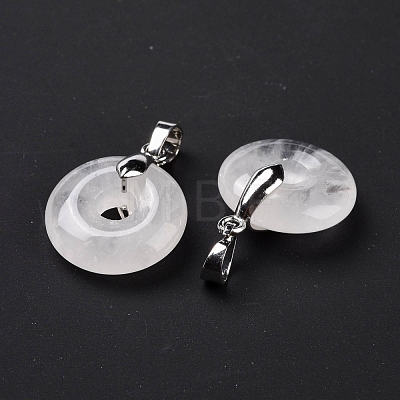 Natural Quartz Crystal Pendants G-E059-01P-06-1