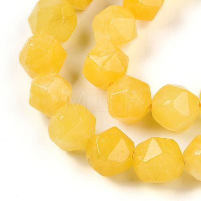 Dyed Natural White Jade Beads Strands G-T139-8mm-46S-1