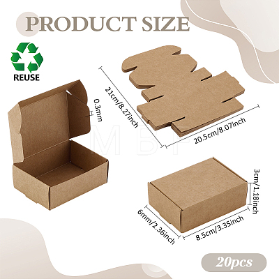 Cardboard Paper Mailer Boxes CON-WH0085-103A-1