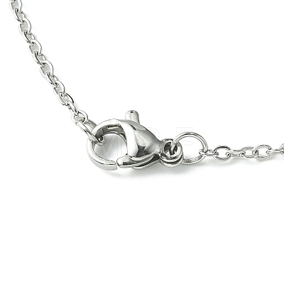 304 Stainless Steel Pendant Necklace for Women NJEW-JN04387-04-1