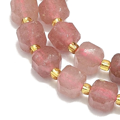 Natural Strawberry Quartz Beads Strand G-I376-D09-01-1