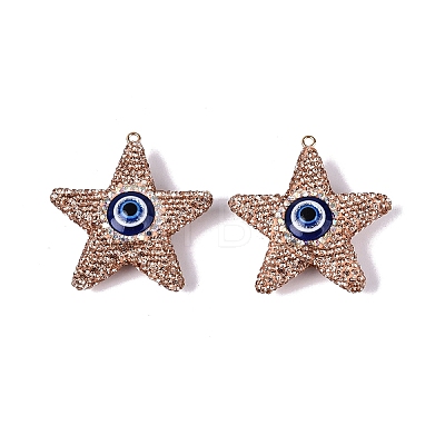 Handmade Polymer Clay & Rhinestone & Resin Big Pendants FIND-Q123-02A-1