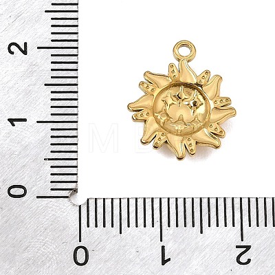 304 Stainless Steel Pendant Rhinestone Settings SA-CBA0563-33G-1