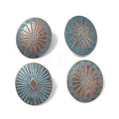 Tibetan Style Alloy Shank Buttons FIND-Z112-02-1