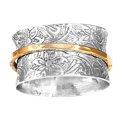 Retro 304 Stainless Steel Rotating Finger Rings FS-WG73D68-04-1