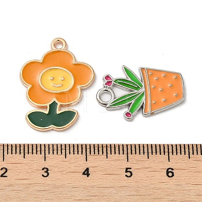 Alloy Enamel Pendants ENAM-MSMC001-13G-1