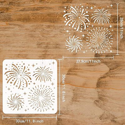 Large Plastic Reusable Drawing Painting Stencils Templates DIY-WH0202-398-1