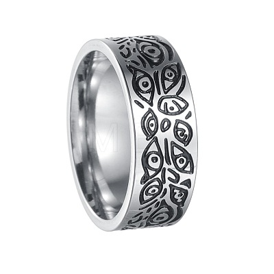 Retro Viking 201 Stainless Steel Finger Rings for Men FS-WGFAFFE-05-1