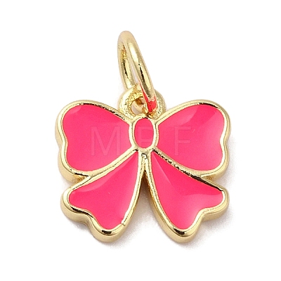 Rack Plating Brass Enamel Charms KK-B092-13G-02-1