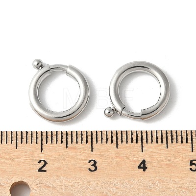 316 Surgical Stainless Steel Spring Gate Rings STAS-H234-06P-03-1