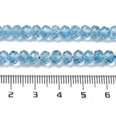 Natural Blue Topaz Beads Strands G-B088-D05-03-1