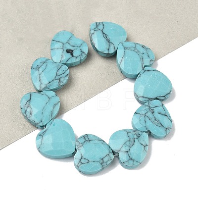 Synthetic Turquoise Beads Strands G-A309-A16-01-1