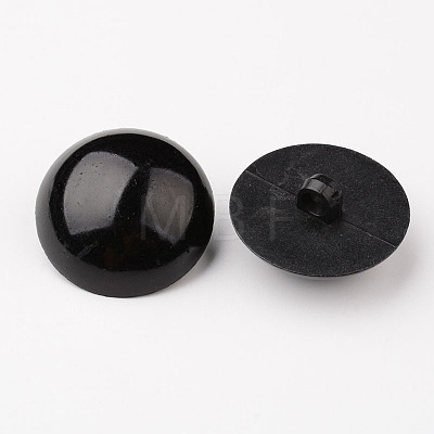 Half Round Dome Resin Shank Buttons BUTT-L007-01-30mm-1