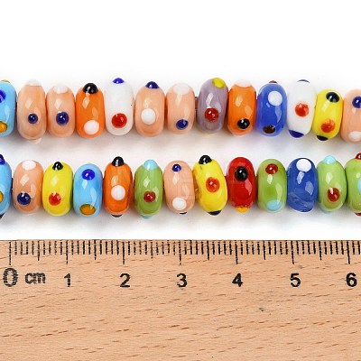 Handmade Lampwork Bumpy Beads LAMP-Z015-02-1