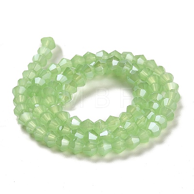 Imitation Jade Electroplate Glass Beads Strands EGLA-A039-J2mm-A01-1