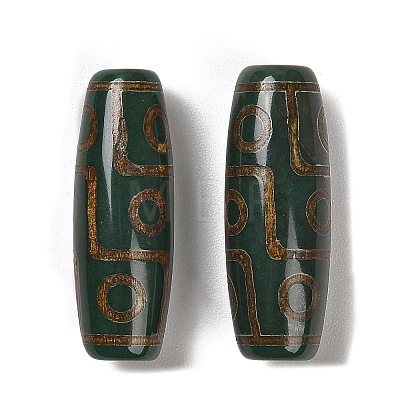 Tibetan Style dZi Beads TDZI-R002-02B-1