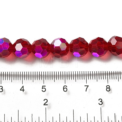 Electroplate Transparent Glass Beads Strands EGLA-A035-T10mm-L07-1