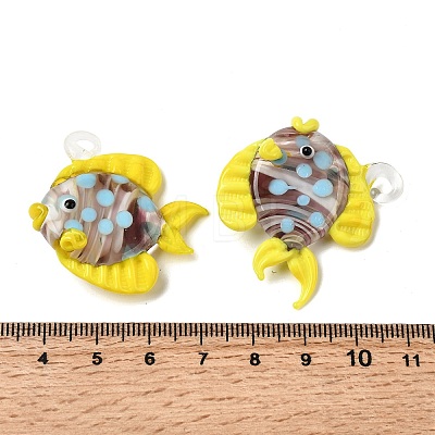 Handmade Lampwork Pendants LAMP-B035-01A-04-1