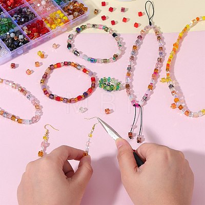 2 Bags Imitation Artificial Crystal Glass Beads GLAA-SZ0001-95C-06-1