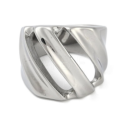 304 Stainless Steel Finger Rings RJEW-D083-11P-F-1