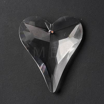 Transparent Glass Big Pendants GLAA-F118-05-1