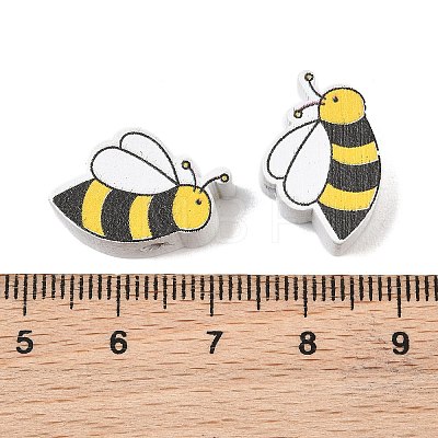 Printed Schima Wood Beads WD-CBA91F0-04-1