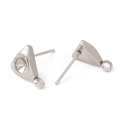 Non-Tarnish 304 Stainless Steel Stud Earring Findings STAS-P308-06P-1