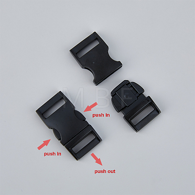 SUPERFINDINGS 4Pcs Matte Alloy Side Release Buckles FIND-FH0008-69-1