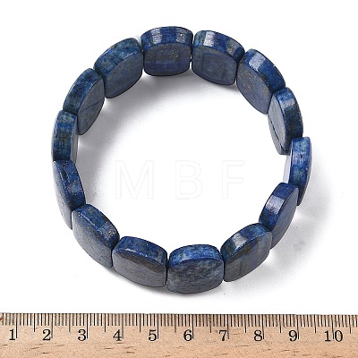 Natural Lapis Lazuli Beads Stretch Bracelets for Women Men BJEW-I323-02C-1