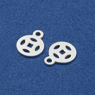 925 Sterling Silver Hollow Charms STER-C007-01A-S-1
