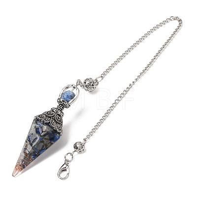 Resin Cone Pointed Dowsing Pendulums GG-CBA040B-03P-1