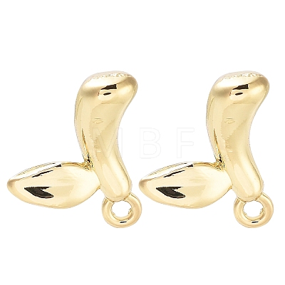 Alloy Stud Earring Finding Accessories FIND-U006-01G-1